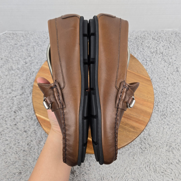 Allen Edmonds Mens 8.5D Sebastian Brown Leather Business Driving Horsebit Loafer main image 7